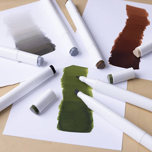 Alcohol markers | natuurlijke kleuren