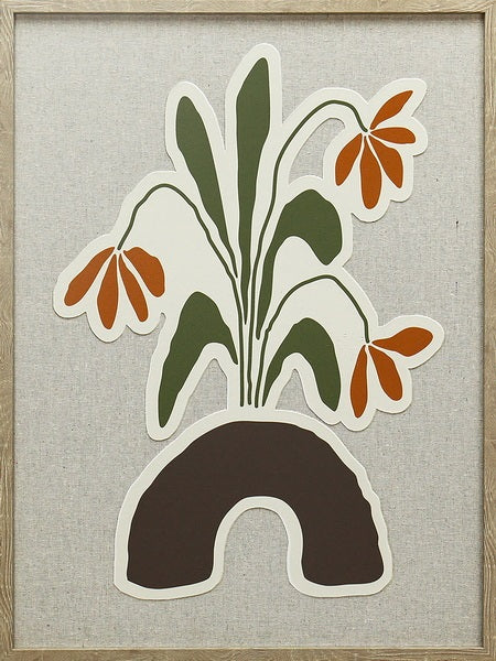 Schilderij Vaas met bloemen