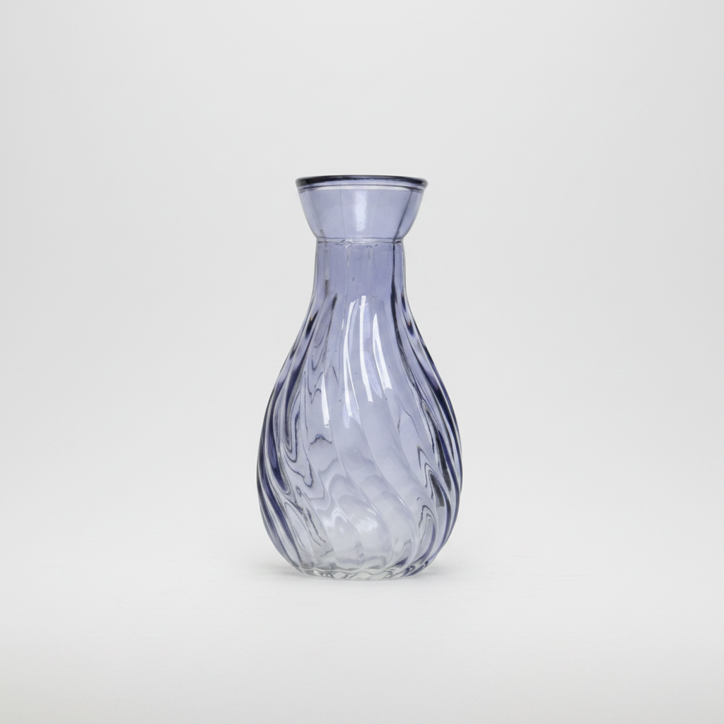 Vaasje glas blauw