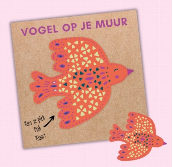 Vogel op je muur(sticker)