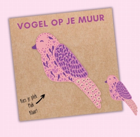 Vogel op je muur(sticker)
