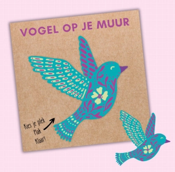 Vogel op je muur(sticker)