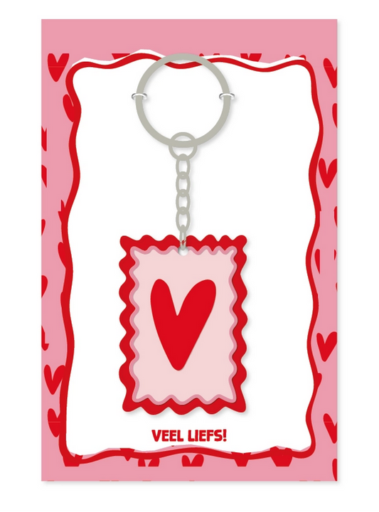Sleutelhanger Veel liefs!