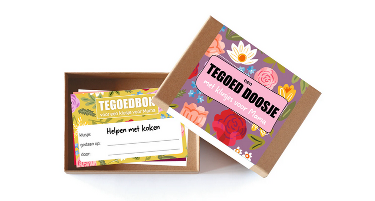 Tegoed doosje klusjes voor mama