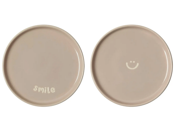 Ontbijtbord smile | Set van 2