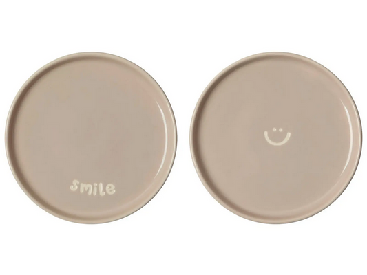 Ontbijtbord smile | Set van 2