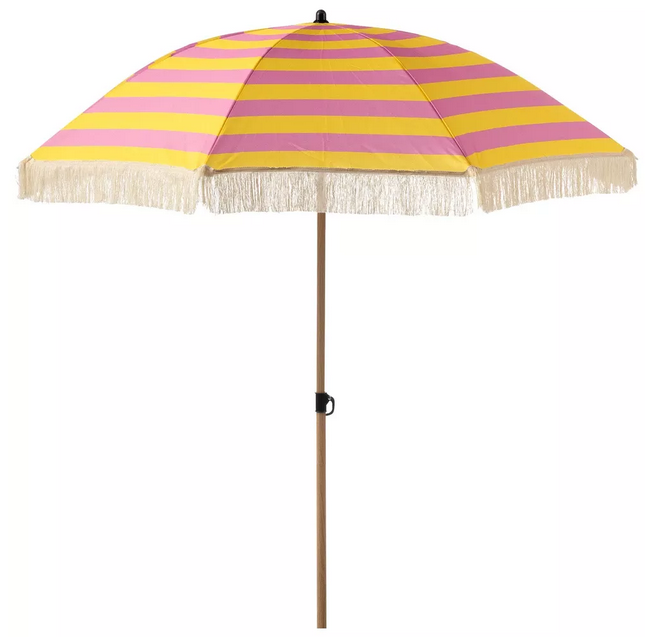 Parasol Soleil stripe Quince