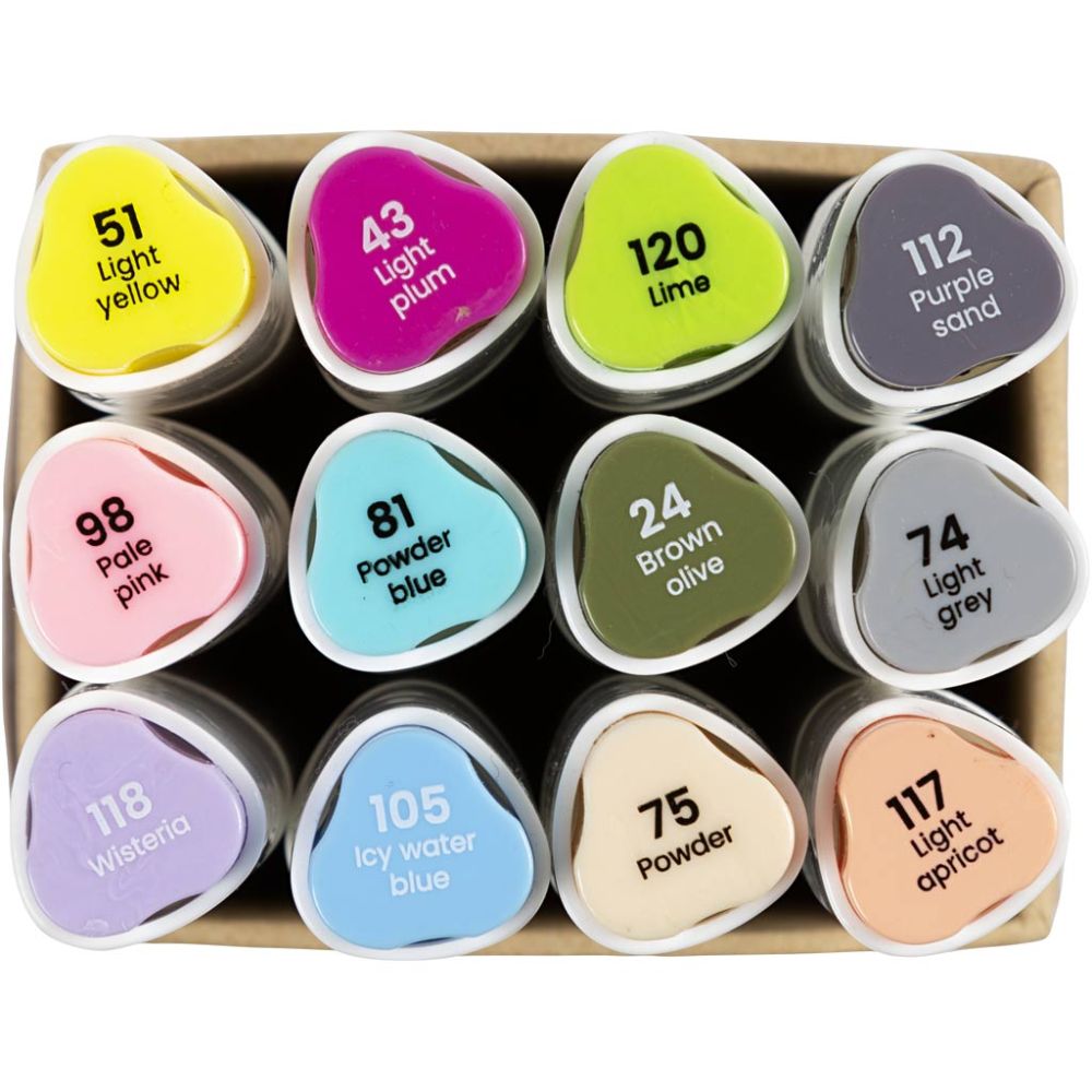 Alcohol markers | pastel kleuren