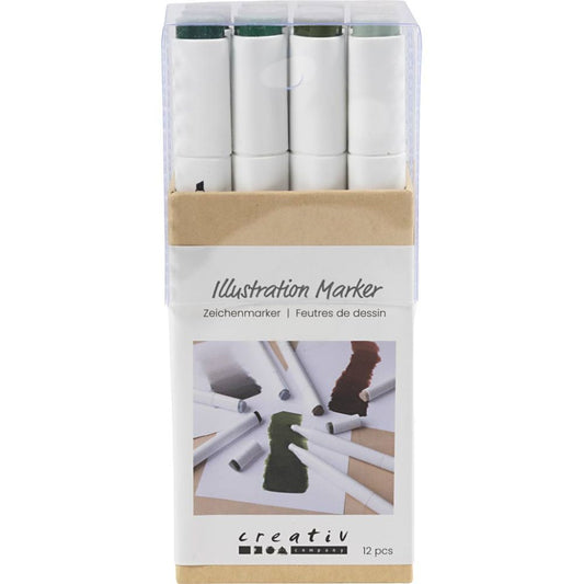 Alcohol markers | natuurlijke kleuren