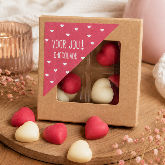 Voor JOU! chocolade hartjes