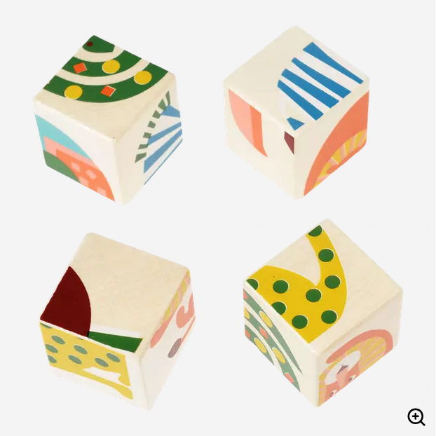 Houten blokpuzzel Wild Wonders