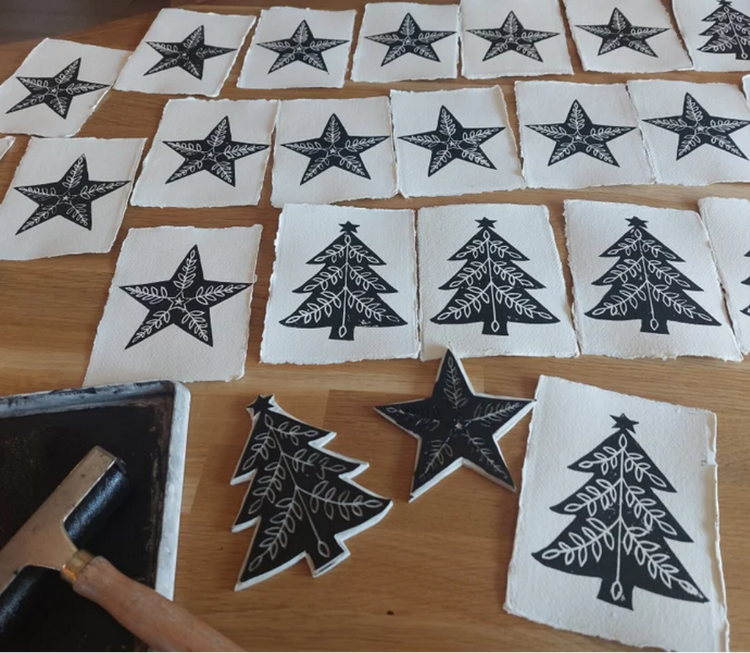 Workshop (kerst)linoprint - zaterdag 28 november