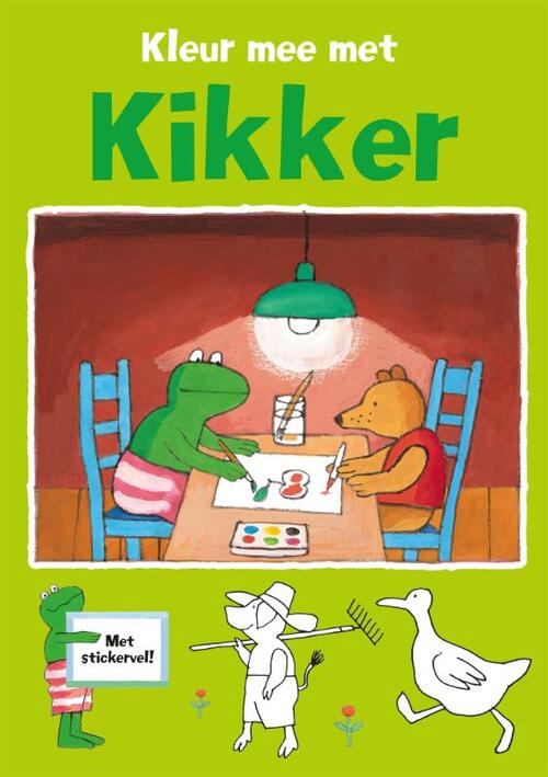 Kleur mee met kikker