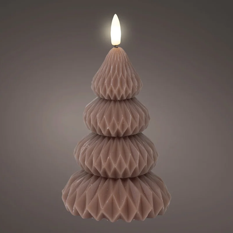 Kerstboom led kaars met vlam effect