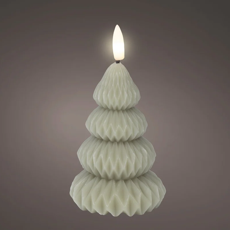 Kerstboom led kaars met vlam effect