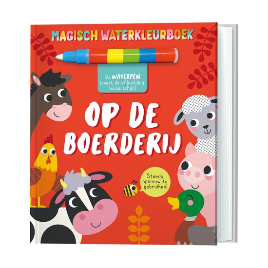 Magisch waterkleurboek | Op de boerderij