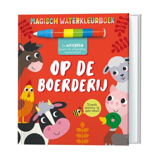 Magisch waterkleurboek | Op de boerderij