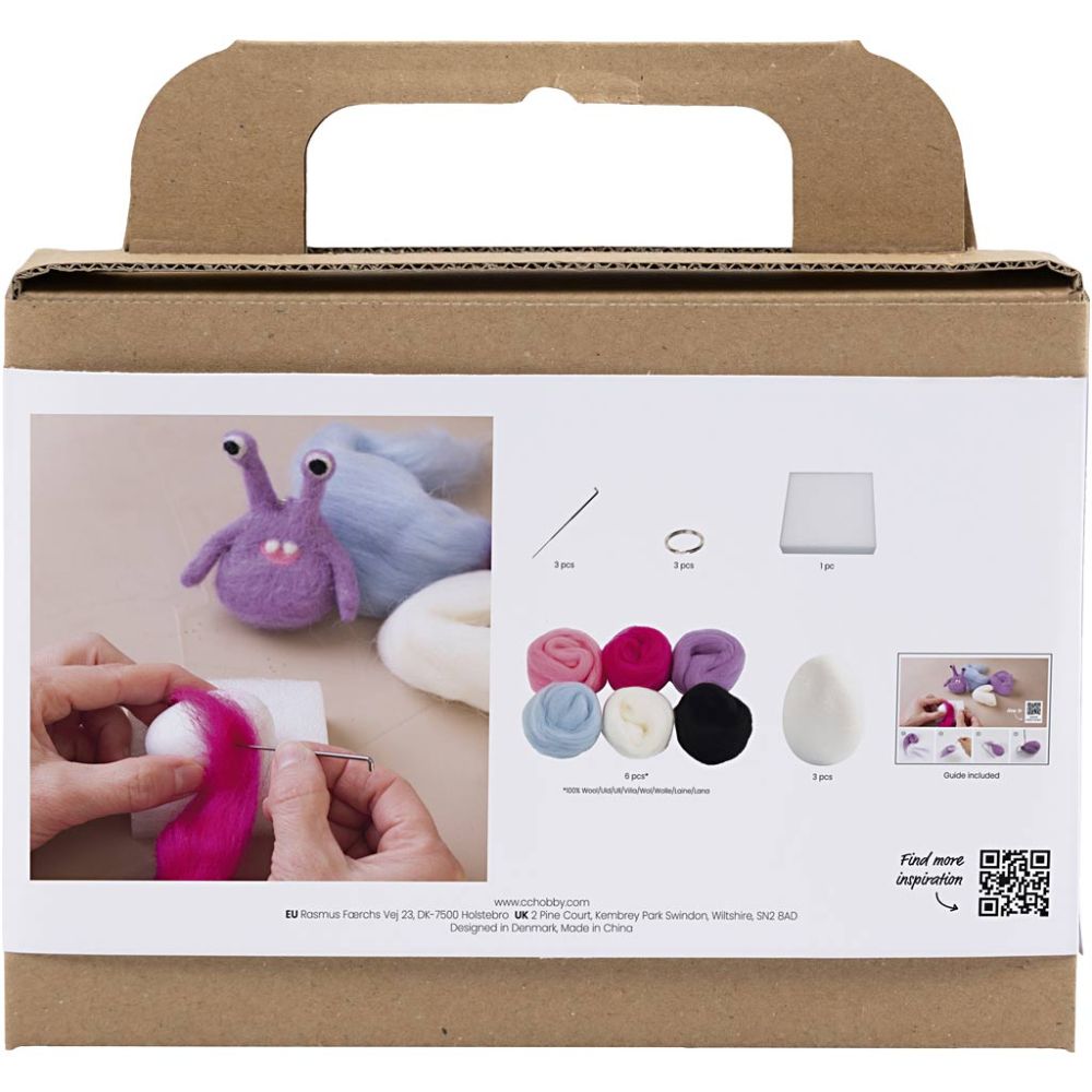 DIY | Mini set naaldvilten -monster