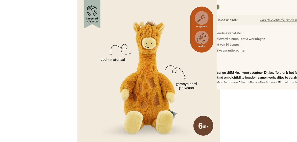 Knuffel - Mr. Giraffe