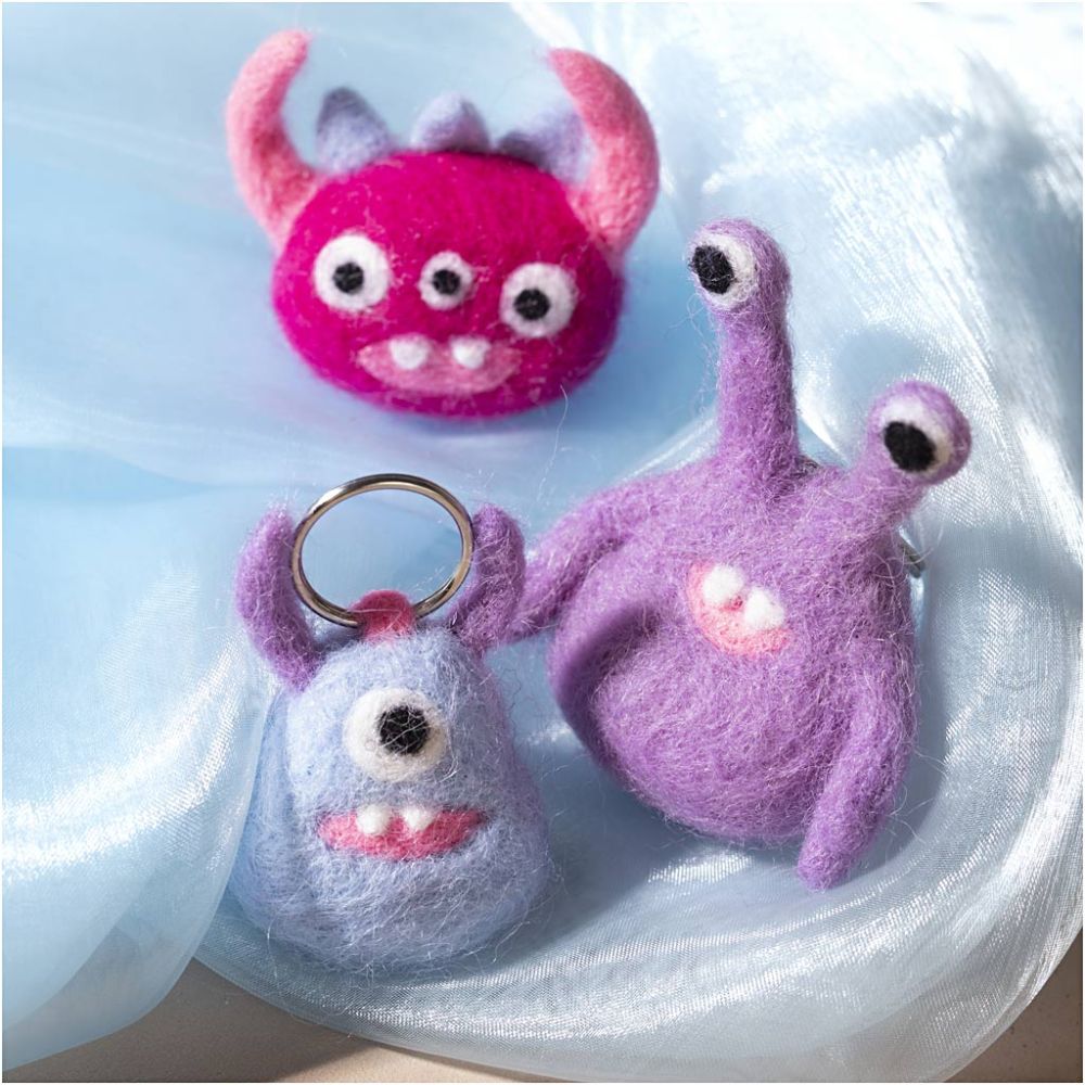 DIY | Mini set naaldvilten -monster