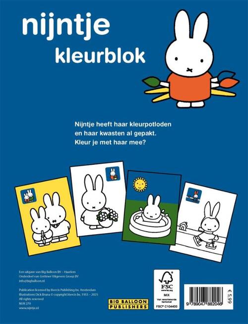 Miffy's colouring pad