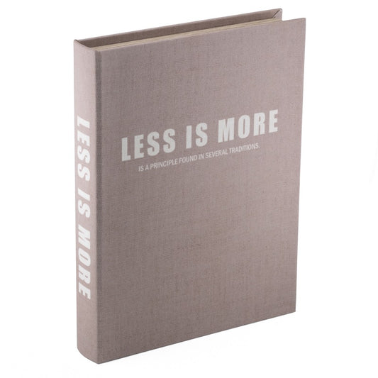 Opbergboek Less is more