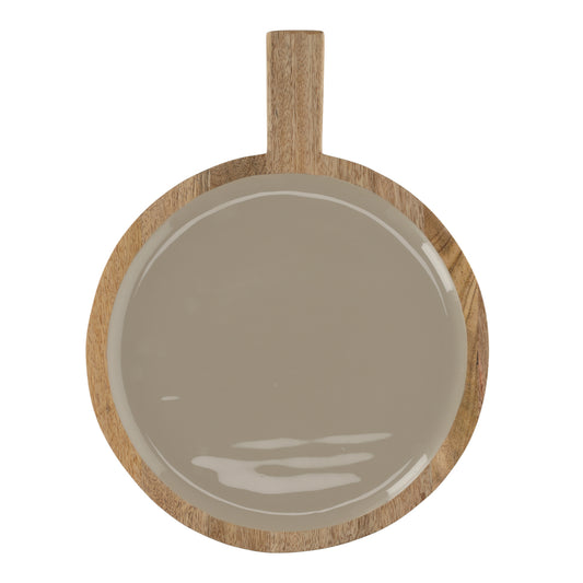 Serveerplank shiny rond