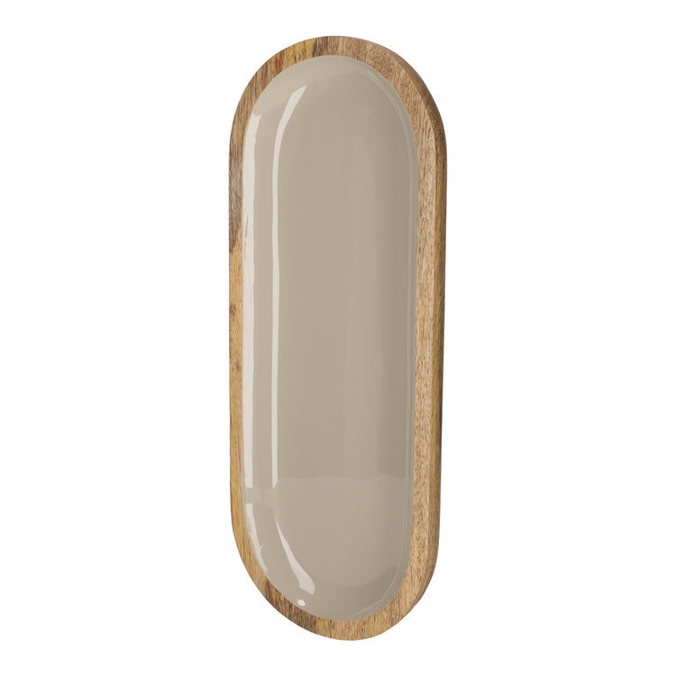 Serveerplank shiny ovaal