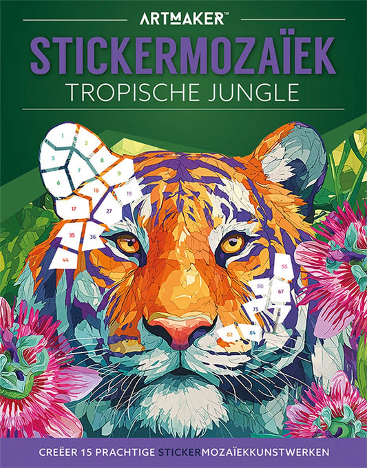 Stickermozaiek - Tropische jungle