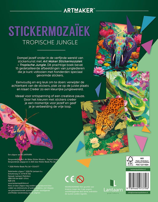 Stickermozaiek - Tropische jungle