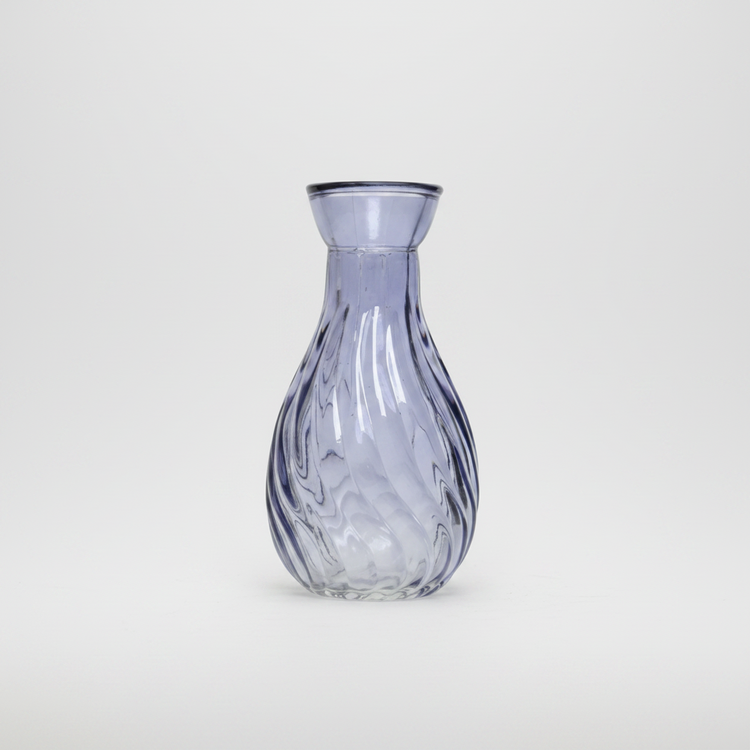 Vaasje glas blauw