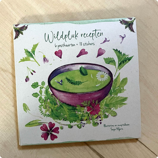 Wildpluk recepten | Mapje met 6 postkaarten